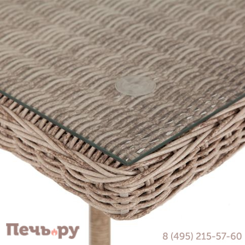 Латте 4SiS плетеный стол из искусственного ротанга 160х90см, цвет бежевый фото 11