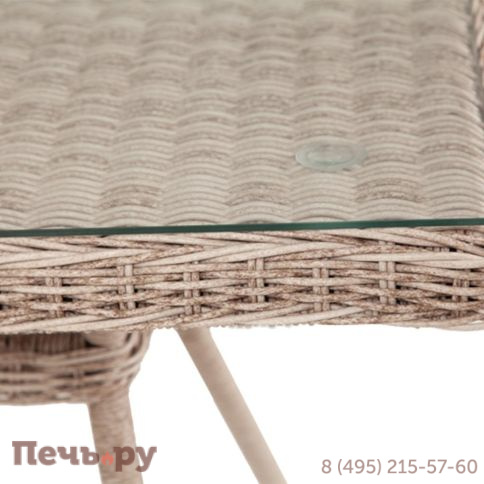 Латте 4SiS плетеный стол из искусственного ротанга 160х90см, цвет бежевый фото 9