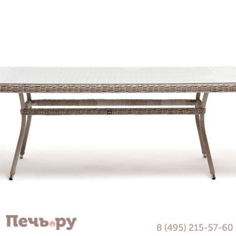 Латте 4SiS плетеный стол из искусственного ротанга 200х90см, цвет бежевый фото 2