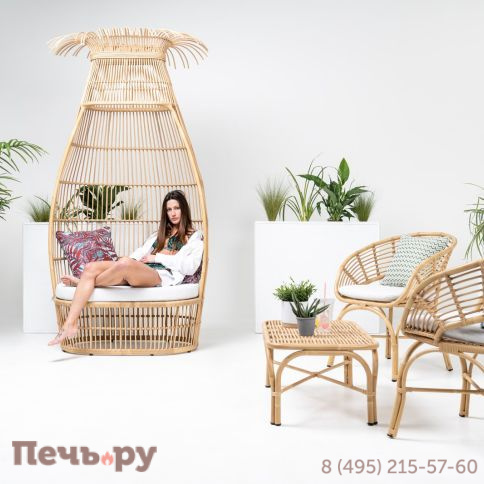 Лаунж-кресло плетеное RosaDesign Cabana Loveseat фото 2