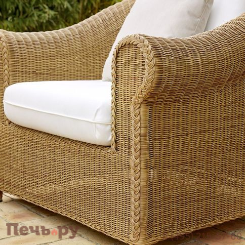 Лаунж-кресло плетеное с подушками Point Brumas фото 3