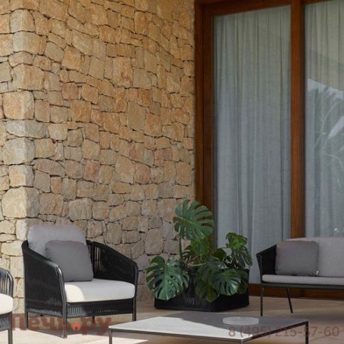 Лаунж-кресло плетеное с подушками Point Weave фото 6