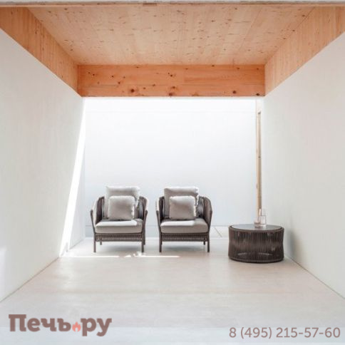 Лаунж-кресло плетеное с подушками Point Weave фото 7