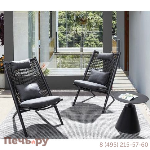 Лаунж-стул плетеный с подушками Garden Relax Aloha фото 6