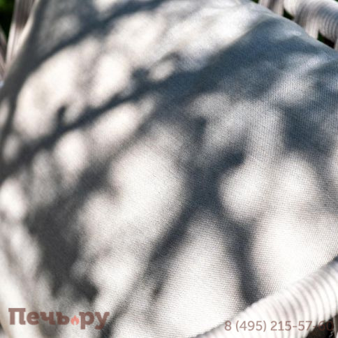 Лаунж-зона 4SiS Диего 4-местная плетеная из роупа (веревки), каркас алюминиевый белый, роуп бежевый фото 15