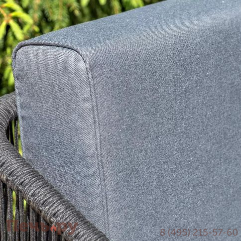 Лаунж-зона 4SiS Канны из роупа (веревки), цвет темно-серый фото 5