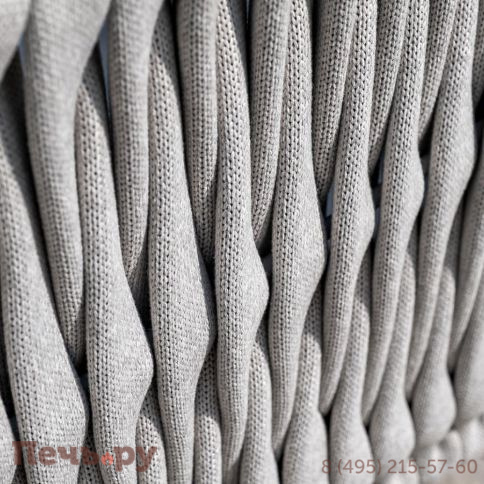 Лаунж-зона 4SiS Монако 4-местная из роупа со столом Верона (серый гранит), каркас светло-серый, роуп светло-серый фото 15