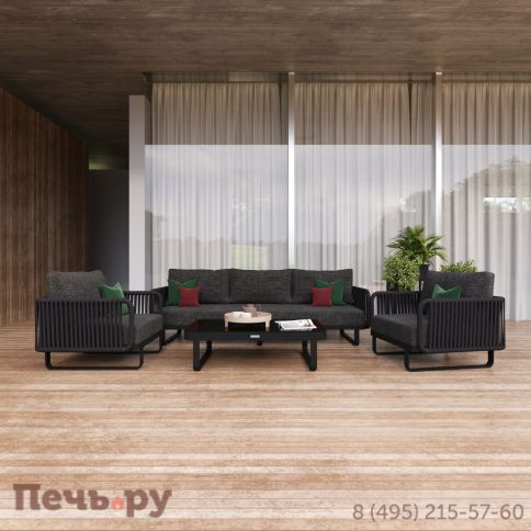 Лаунж зона Ideal Patio BELLISA с трехместным диваном - маренго фото 2