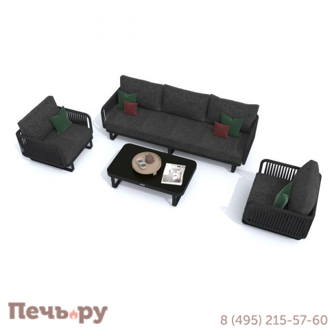 Лаунж зона Ideal Patio BELLISA с трехместным диваном - маренго фото 4
