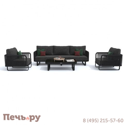 Лаунж зона Ideal Patio BELLISA с трехместным диваном - маренго фото 5