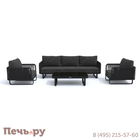 Лаунж зона Ideal Patio BELLISA с трехместным диваном - маренго фото 7
