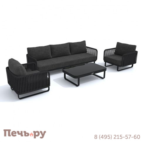 Лаунж зона Ideal Patio BELLISA с трехместным диваном - маренго фото 8