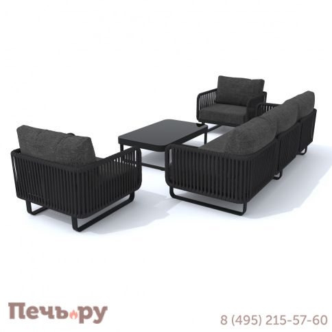 Лаунж зона Ideal Patio BELLISA с трехместным диваном - маренго фото 9