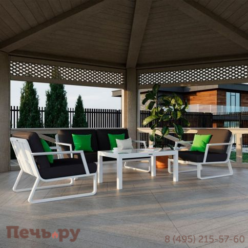 Лаунж зона Ideal Patio ESTIVO антрацит - белый каркас фото 2