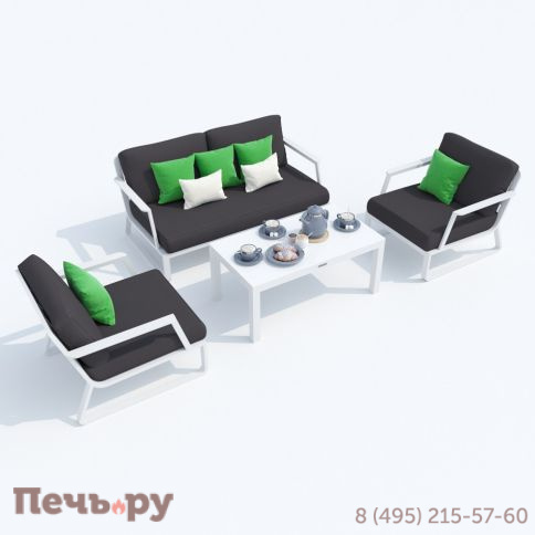 Лаунж зона Ideal Patio ESTIVO антрацит - белый каркас фото 3