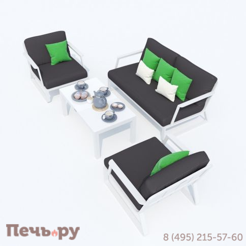 Лаунж зона Ideal Patio ESTIVO антрацит - белый каркас фото 4