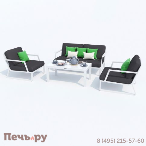 Лаунж зона Ideal Patio ESTIVO антрацит - белый каркас фото 5