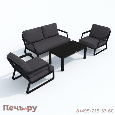 Лаунж зона Ideal Patio ESTIVO антрацит - каркас карбон фото 6