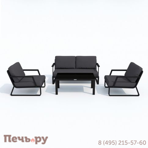 Лаунж зона Ideal Patio ESTIVO антрацит - каркас карбон фото 7