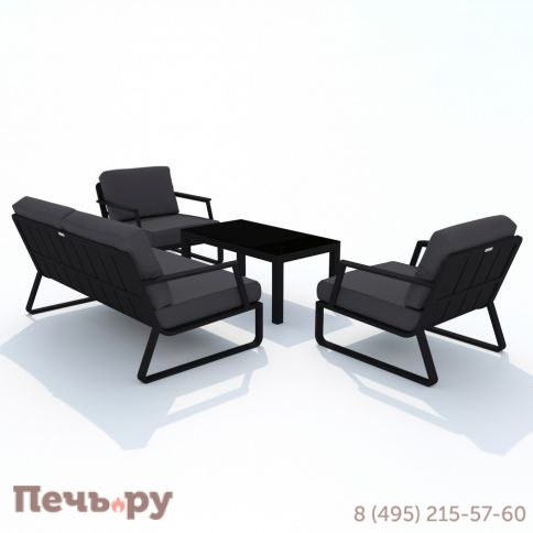 Лаунж зона Ideal Patio ESTIVO антрацит - каркас карбон фото 8