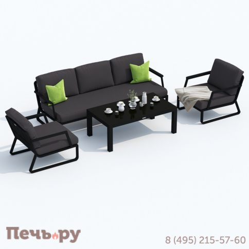 Лаунж зона Ideal Patio ESTIVO с трехместным диваном - антрацит фото 5