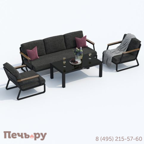 Лаунж зона Ideal Patio ESTIVO с трехместным диваном - маренго фото 5