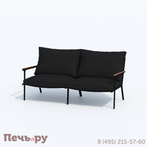 Лаунж зона Ideal Patio FESTA черная с двухместным диваном фото 9