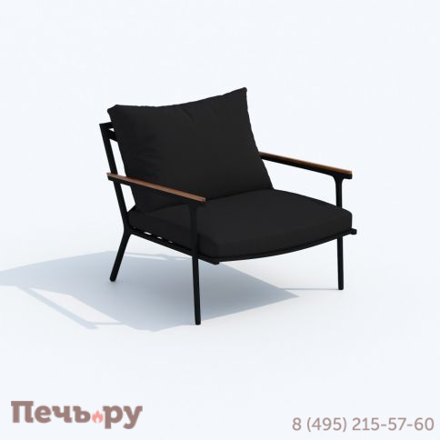 Лаунж зона Ideal Patio FESTA черная с трехместным диваном фото 10