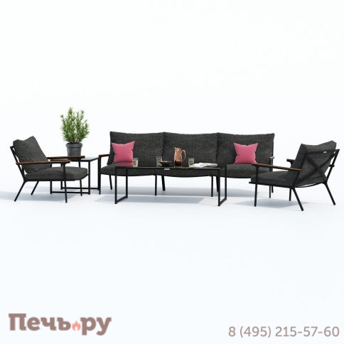 Лаунж зона Ideal Patio FESTA маренго с трехместным диваном фото 3