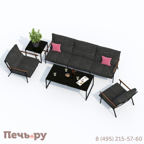 Лаунж зона Ideal Patio FESTA маренго с трехместным диваном фото 4