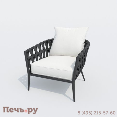 Лаунж зона Ideal Patio FIAMMA белая - каркас карбон фото 10