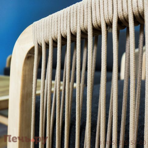 Лаунж зона Ideal Patio LEONOREN с двухместным диваном и плетеным роупом фото 9