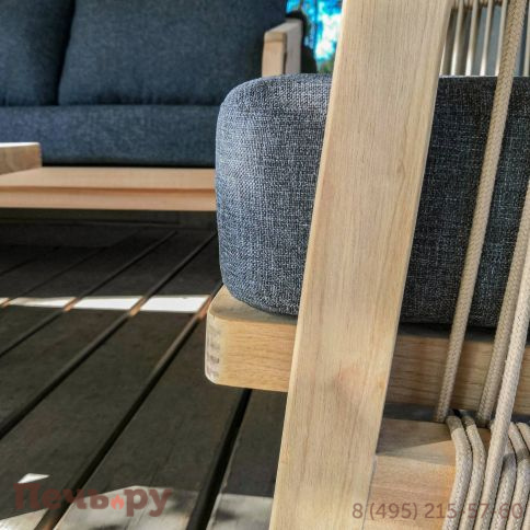 Лаунж зона Ideal Patio LEONOREN с трехместным диваном и плетеным роупом фото 4