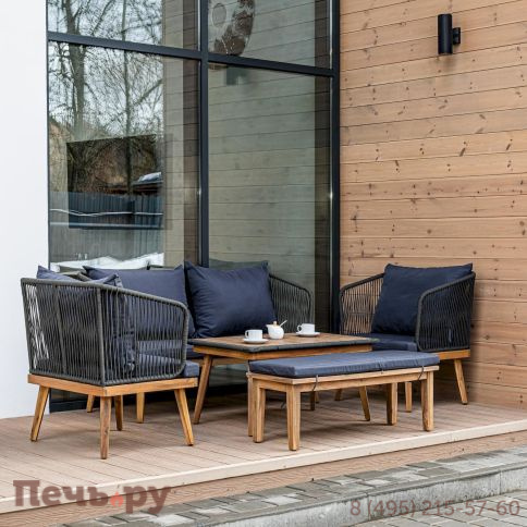 Лаунж-зона Royal Family EMMA серая фото 2