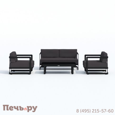 Лаунж зона Ideal Patio SILENA антрацит - каркас карбон фото 7