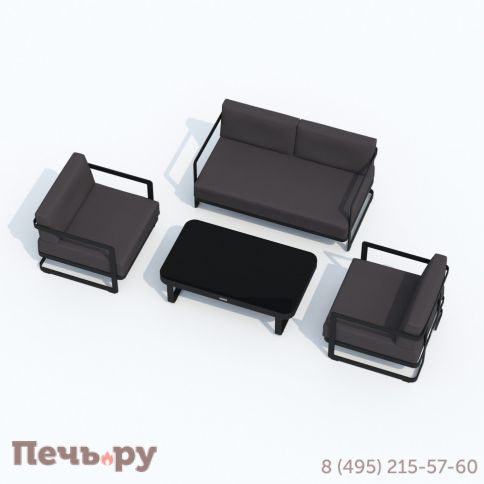 Лаунж зона Ideal Patio SILENA антрацит - каркас карбон фото 8