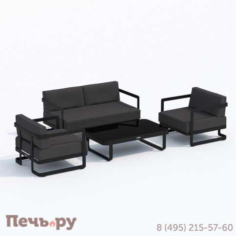 Лаунж зона Ideal Patio SILENA антрацит - каркас карбон фото 9