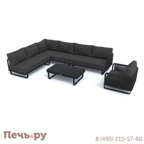 Лаунж зона угловая Ideal Patio BELLISA модульная маренго фото 9