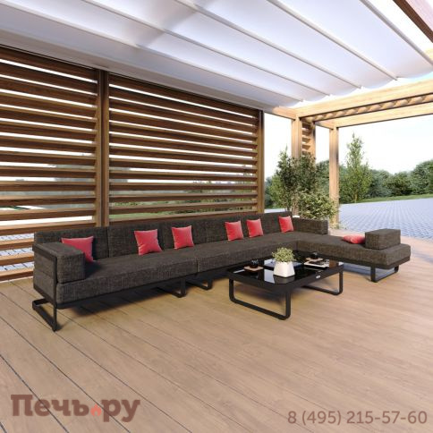 Лаунж зона угловая Ideal Patio TESORA маренго - каркас карбон фото 2