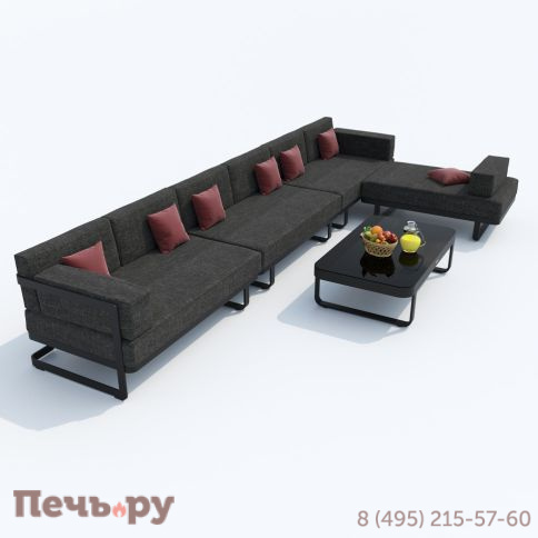 Лаунж зона угловая Ideal Patio TESORA маренго - каркас карбон фото 4