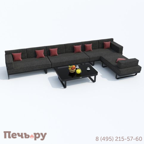 Лаунж зона угловая Ideal Patio TESORA маренго - каркас карбон фото 5