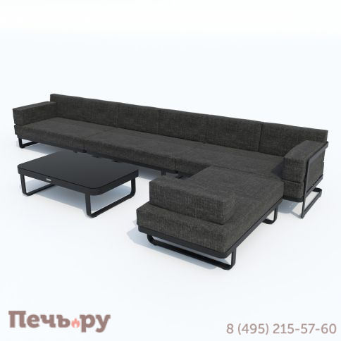 Лаунж зона угловая Ideal Patio TESORA маренго - каркас карбон фото 7