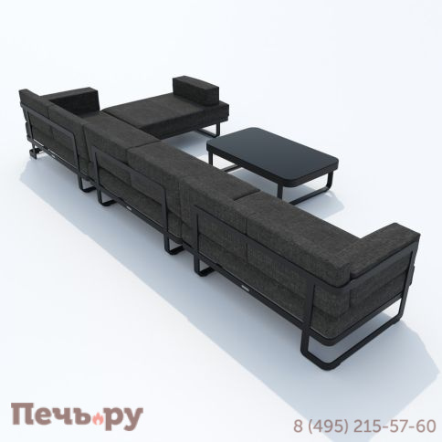 Лаунж зона угловая Ideal Patio TESORA маренго - каркас карбон фото 8