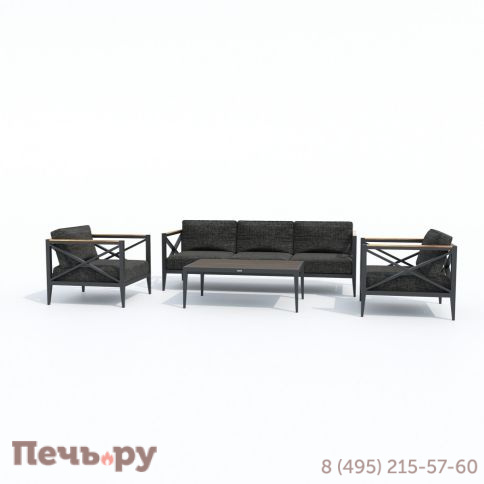 Лаунж зона Ideal Patio VERITA темно-серая - каркас карбон фото 7