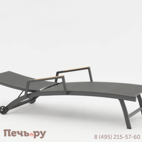 Лежак Brafritid Andy антрацит, алюминий фото 5