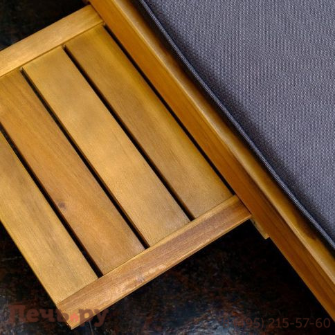 Лежак Brafritid Booka натуральный, акация фото 8