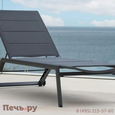 Лежак Brafritid Visby антрацит, алюминий/текстилен фото 12