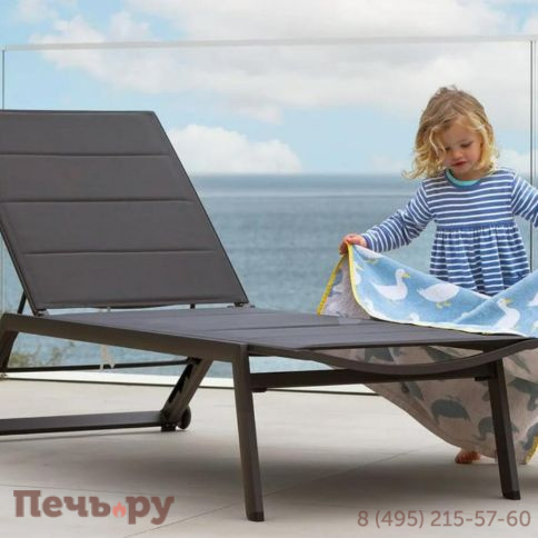 Лежак Brafritid Visby антрацит, алюминий/текстилен фото 13