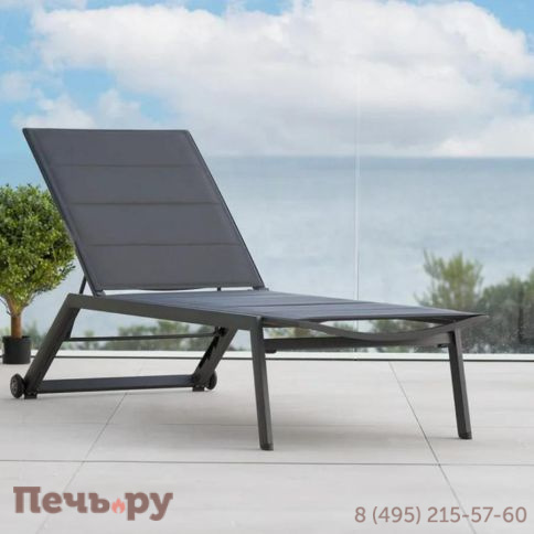 Лежак Brafritid Visby антрацит, алюминий/текстилен фото 7