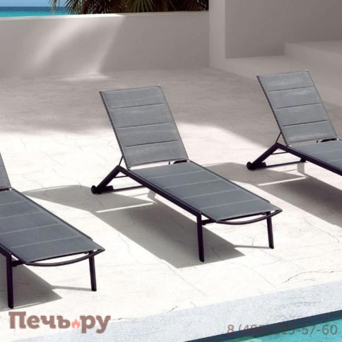 Лежак Brafritid Visby антрацит, алюминий/текстилен фото 8